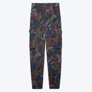 Zadig & Voltaire Pilote Cargo Pants Women's Camouflage Cargo Pants Size 34